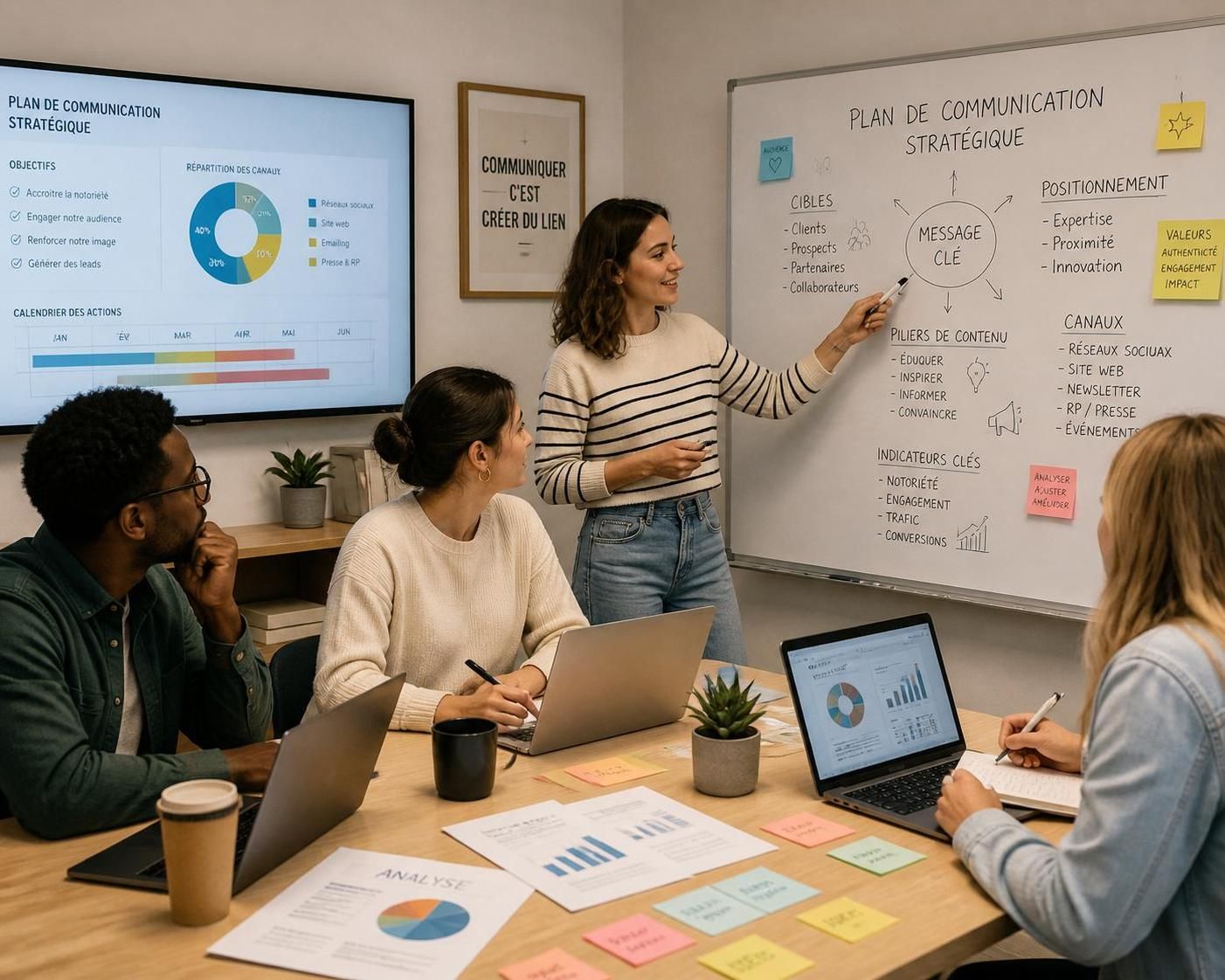 découvrez les éléments clés pour élaborer un plan de communication efficace en entreprise et faire passer vos messages avec impact.