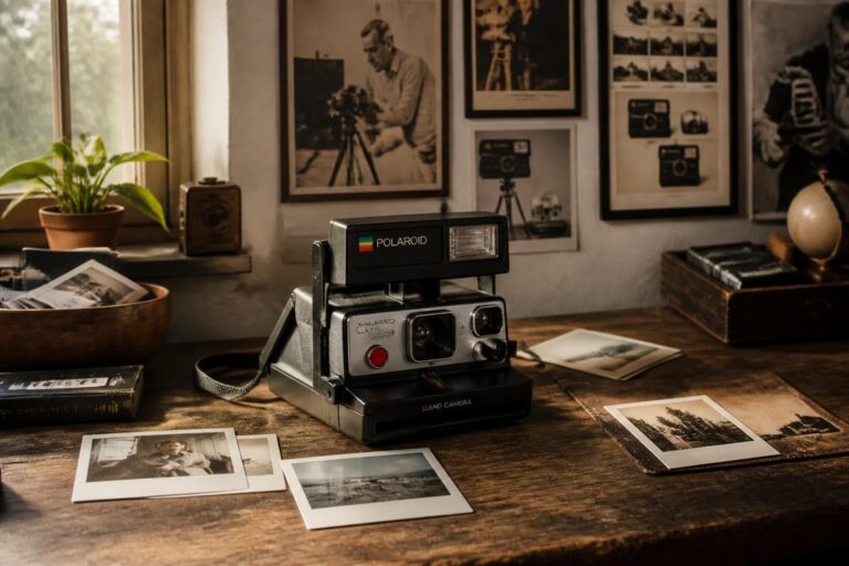 découvrez l'histoire fascinante de la marque polaroid, ses origines et ses produits phares qui ont révolutionné la photographie instantanée.