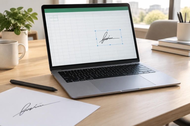 découvrez comment insérer facilement une signature dans excel sur mac, qu’elle soit manuscrite ou numérique, grâce à des étapes simples et rapides.